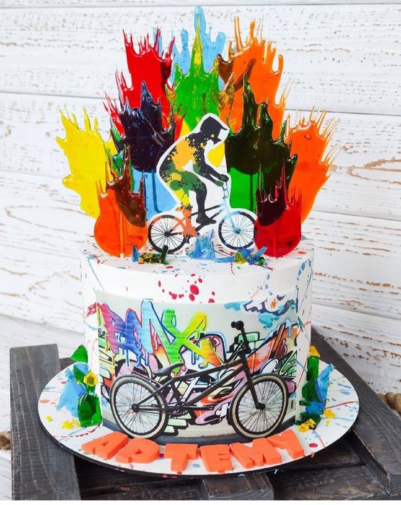 Тематический поиск - торт с мотоциклом купить. заказать торт с самокатом. торт байкеру