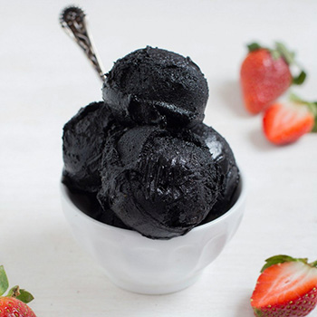 Начинки для тортов-мороженое - Черное мороженое с черникой