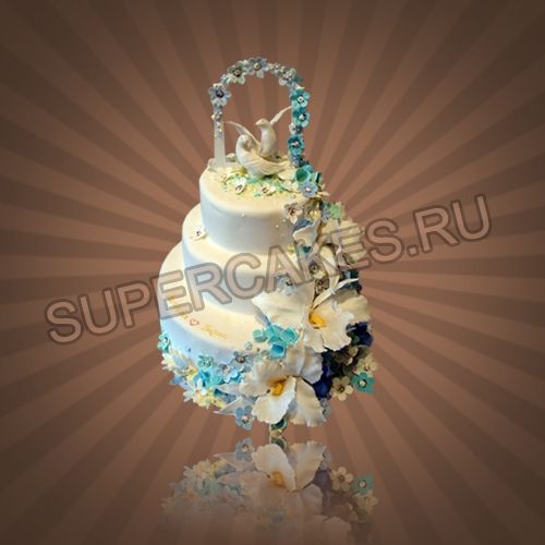 Яркие свадебные торты - S194