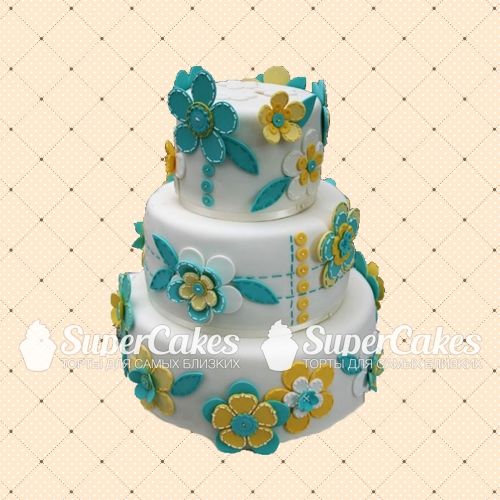 Классические свадебные торты - S345