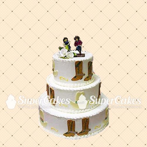 Креативные свадебные торты - S321