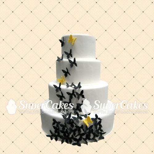 Яркие свадебные торты - S383