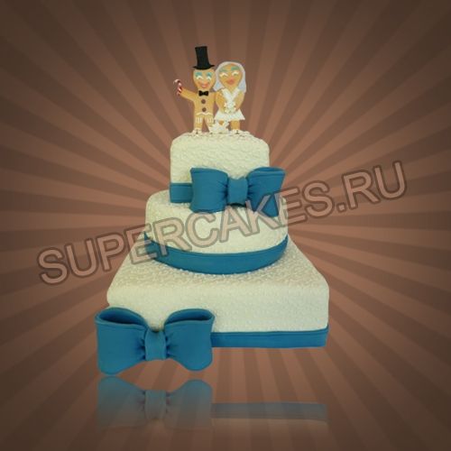 Креативные свадебные торты - S114
