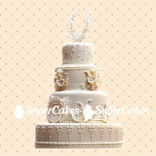 Яркие свадебные торты - S398