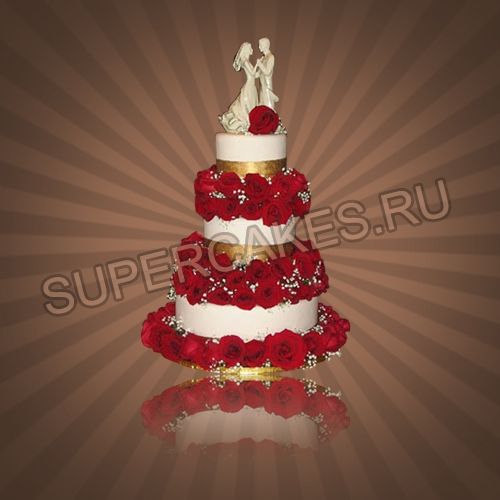 Яркие свадебные торты - S162