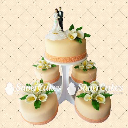 Классические свадебные торты - S253