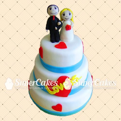 Креативные свадебные торты - S291