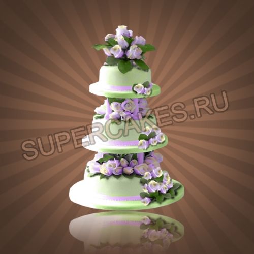 Яркие свадебные торты - S218