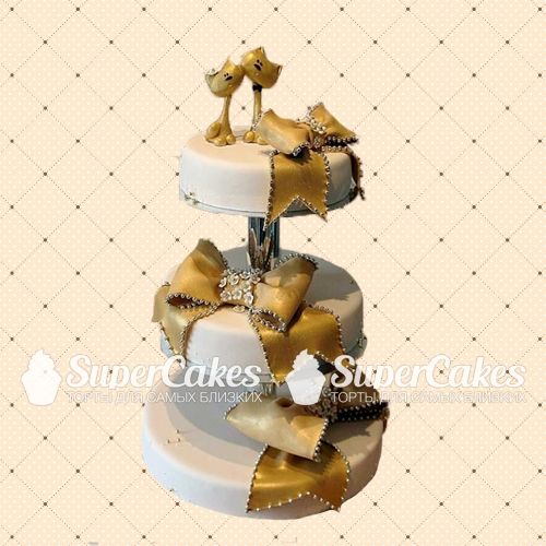 Креативные свадебные торты - S309