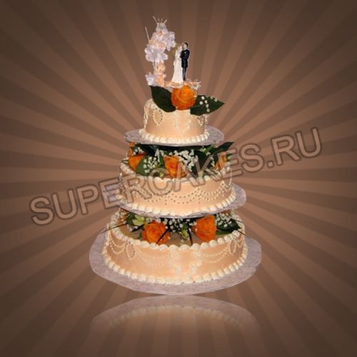 Яркие свадебные торты - S187