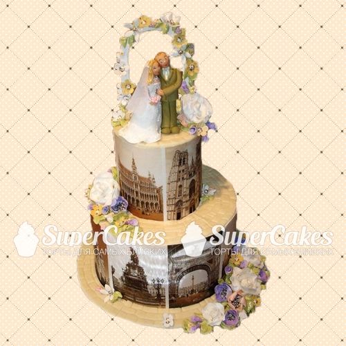 Креативные свадебные торты - S280