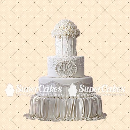 Креативные свадебные торты - S310