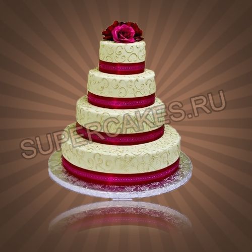 Яркие свадебные торты - S182