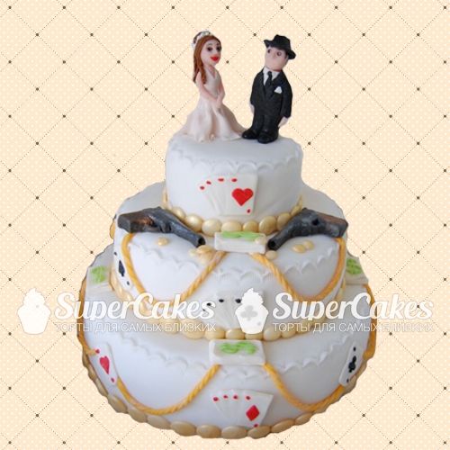 Креативные свадебные торты - S379