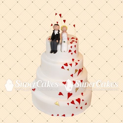 Креативные свадебные торты - S317