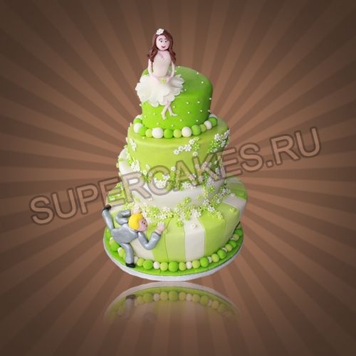 Яркие свадебные торты - S94