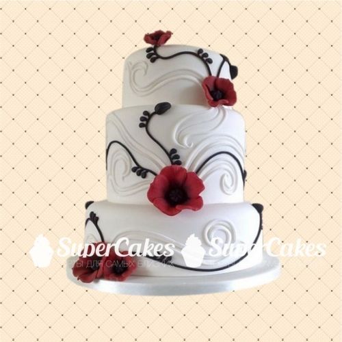 Классические свадебные торты - S414
