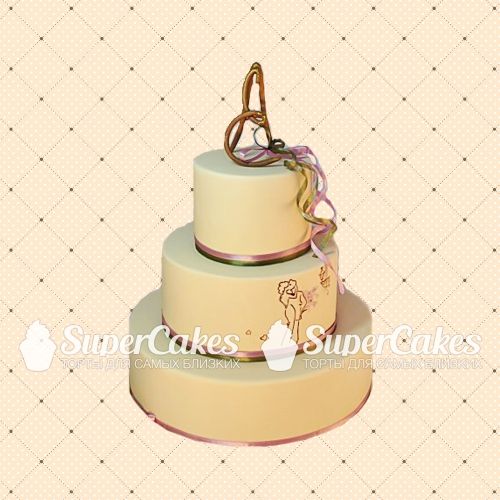 Классические свадебные торты - S348